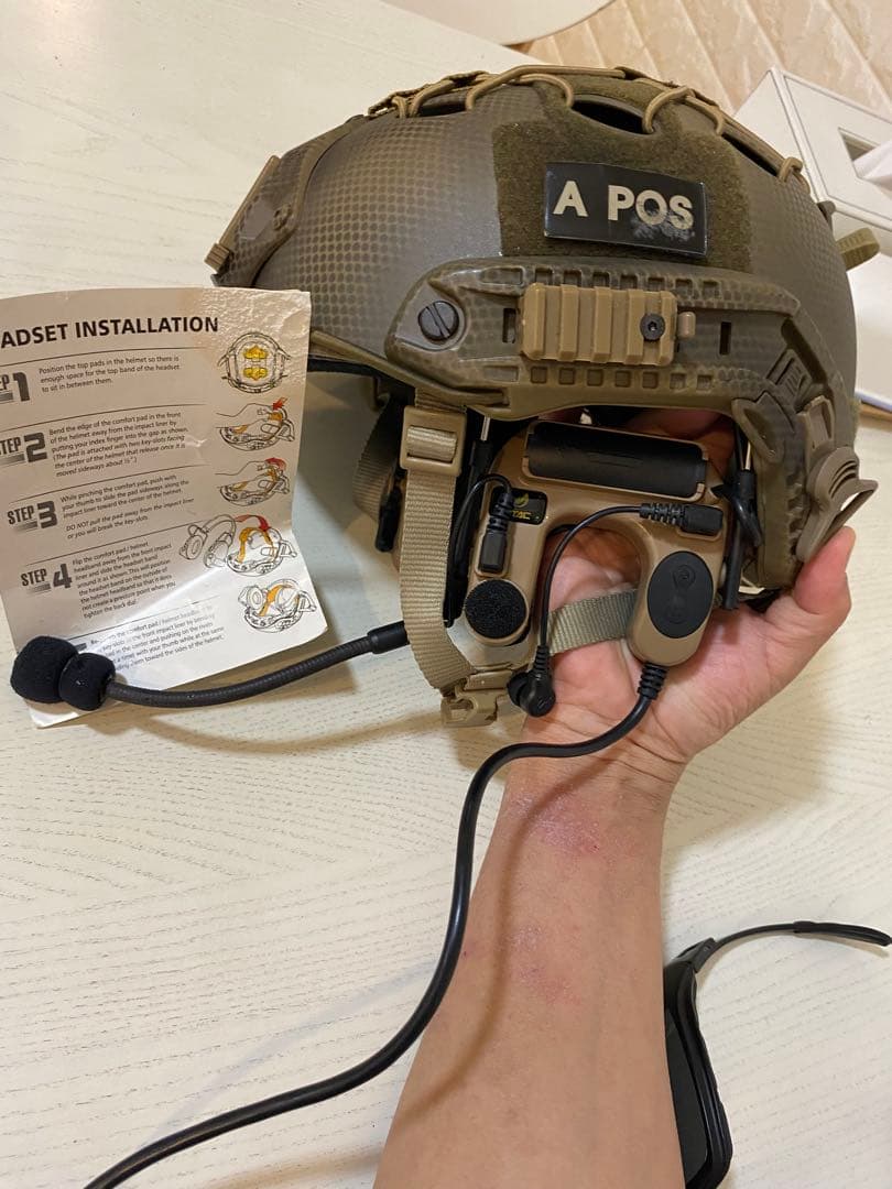 最終お値下げタクティカルヘッドセット　ZTAC ワイヤレスPTT セット