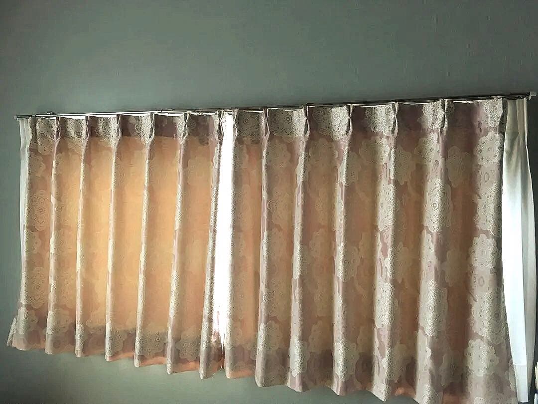 【中古】クロシェ　ピンクカーテン、シャイニーベール