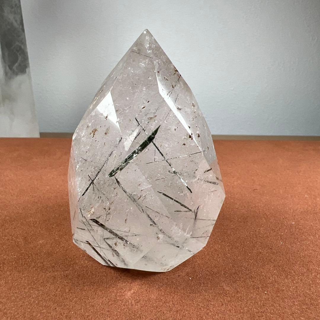 天然石　ブラックトルマリンインクォーツ　ポイント