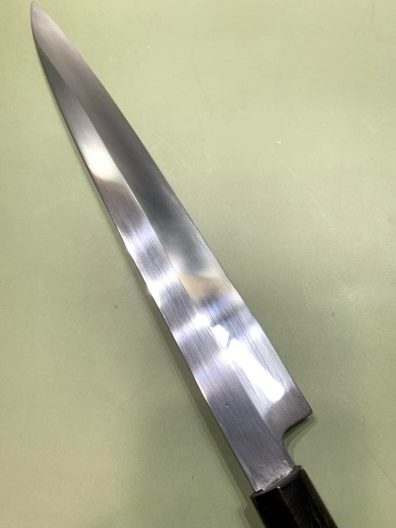 一文字光秀　柳刃包丁　刃渡り26cm