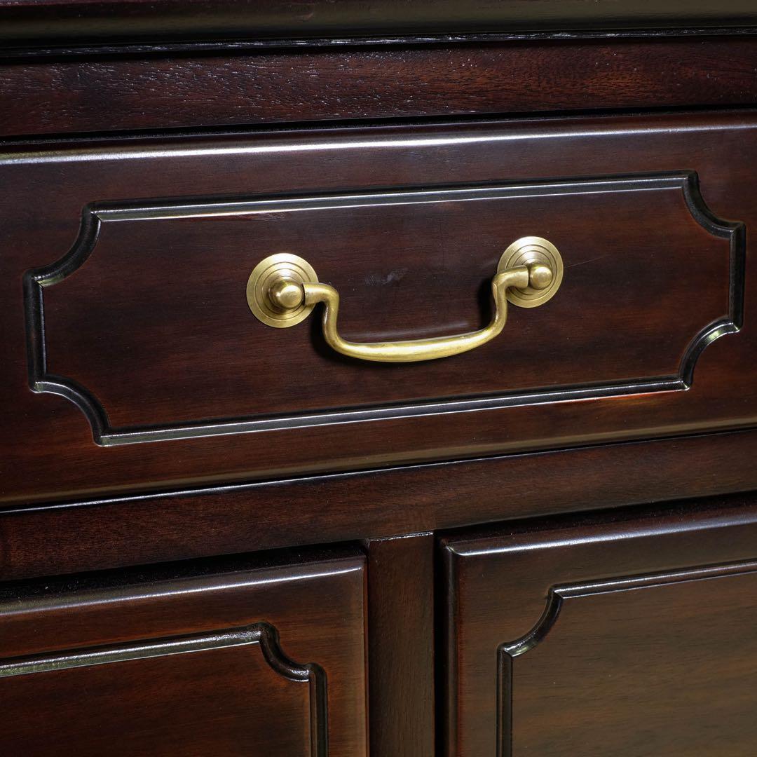 F 新品 アンティーク調 チェスト 110cm タンス リビング収納 衣類収納