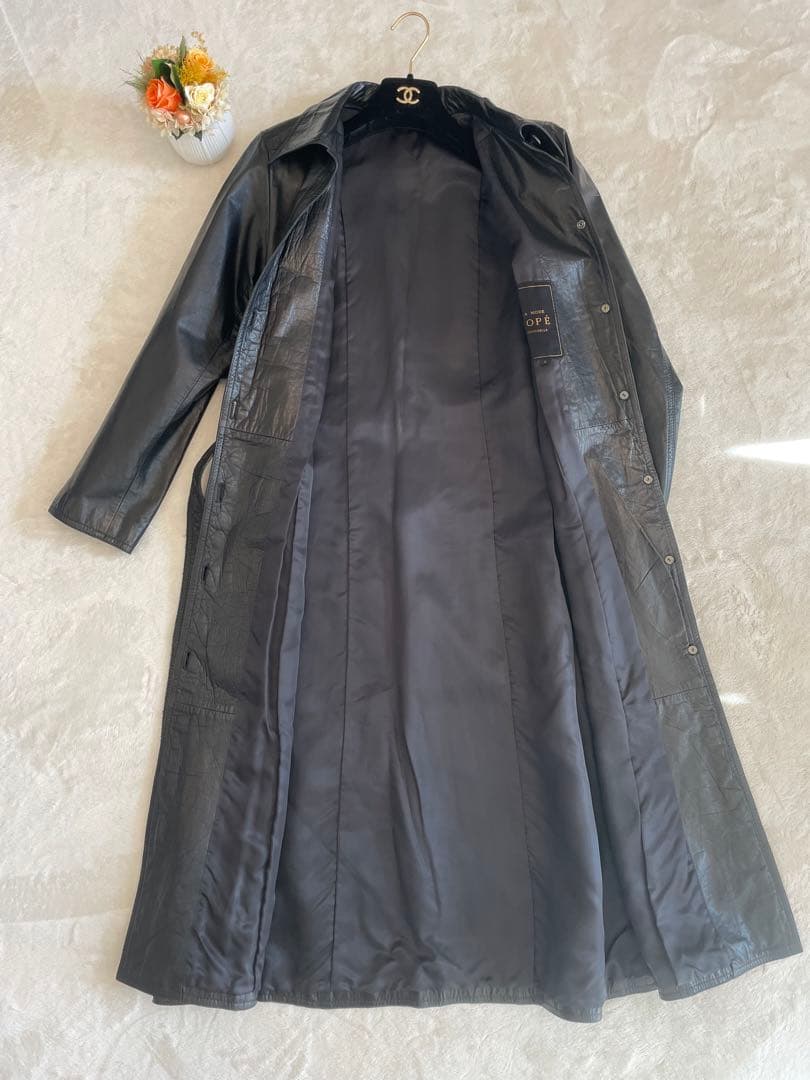 ROPE ロングコート　本革　牛革　レザージャケット