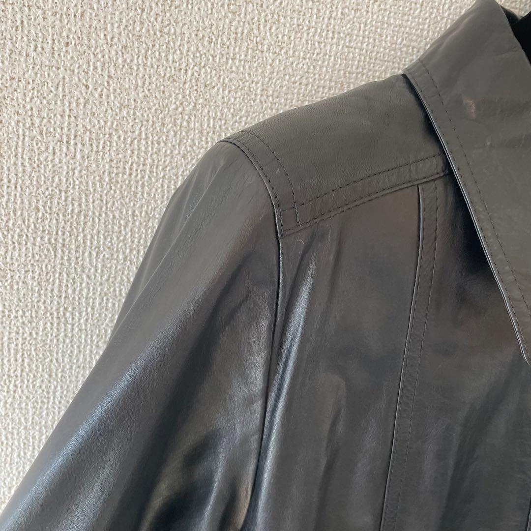 ROPE ロングコート　本革　牛革　レザージャケット