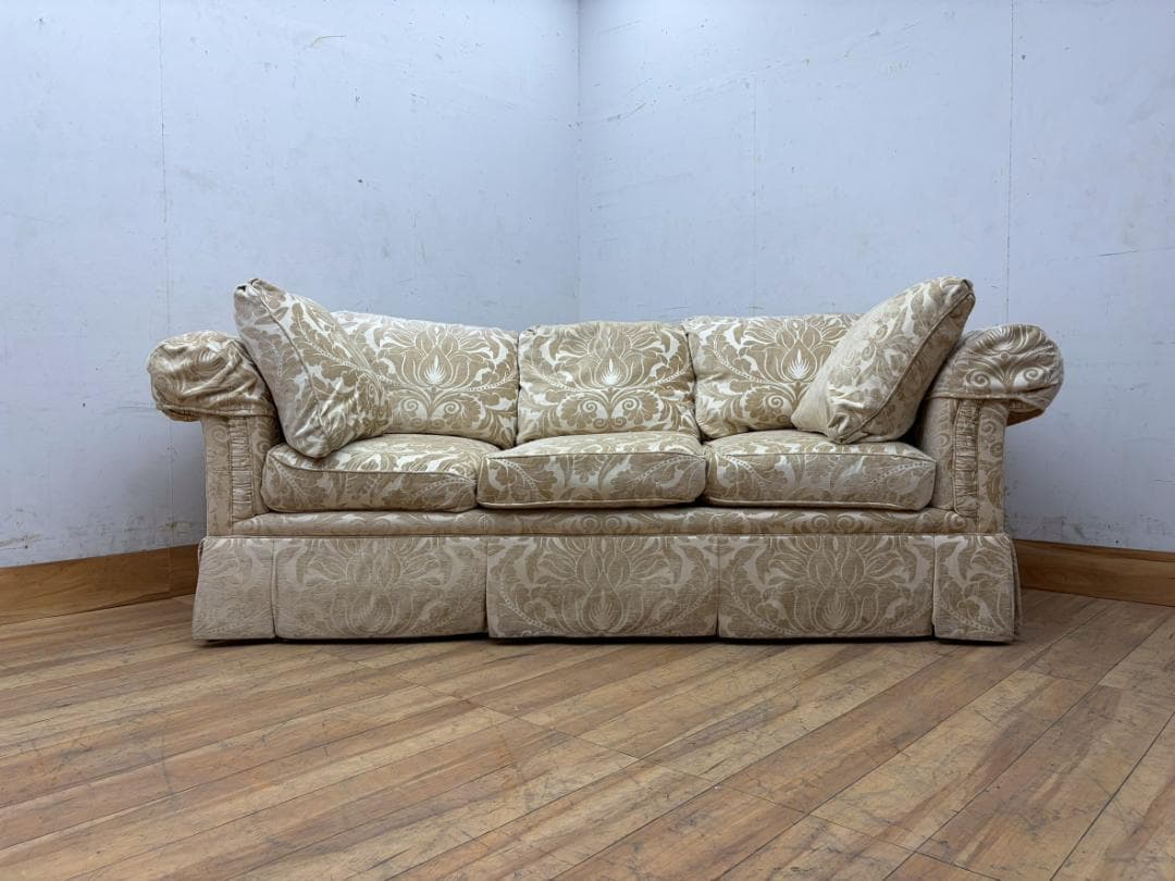 T7888☆美品☆ドレクセルヘリテイジ☆USA☆UPHOLSTEY3人掛けソファ