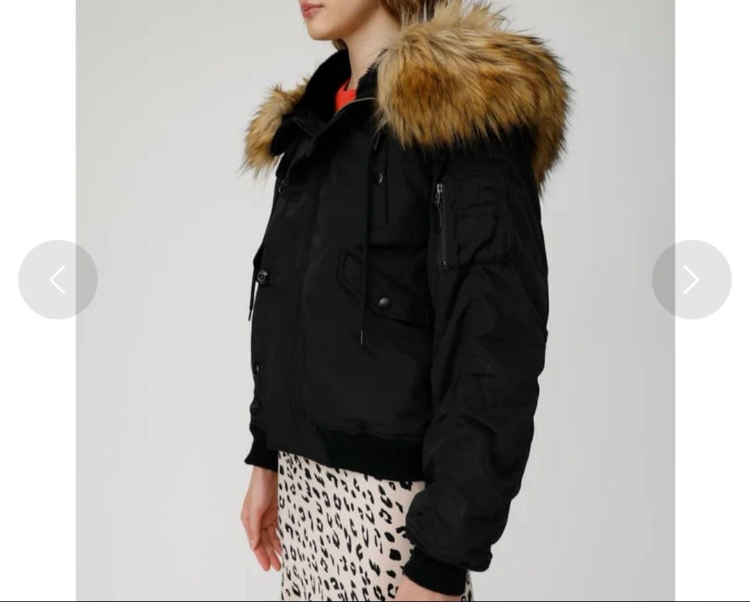 MOUSSY ファー付きミリタリージャケット