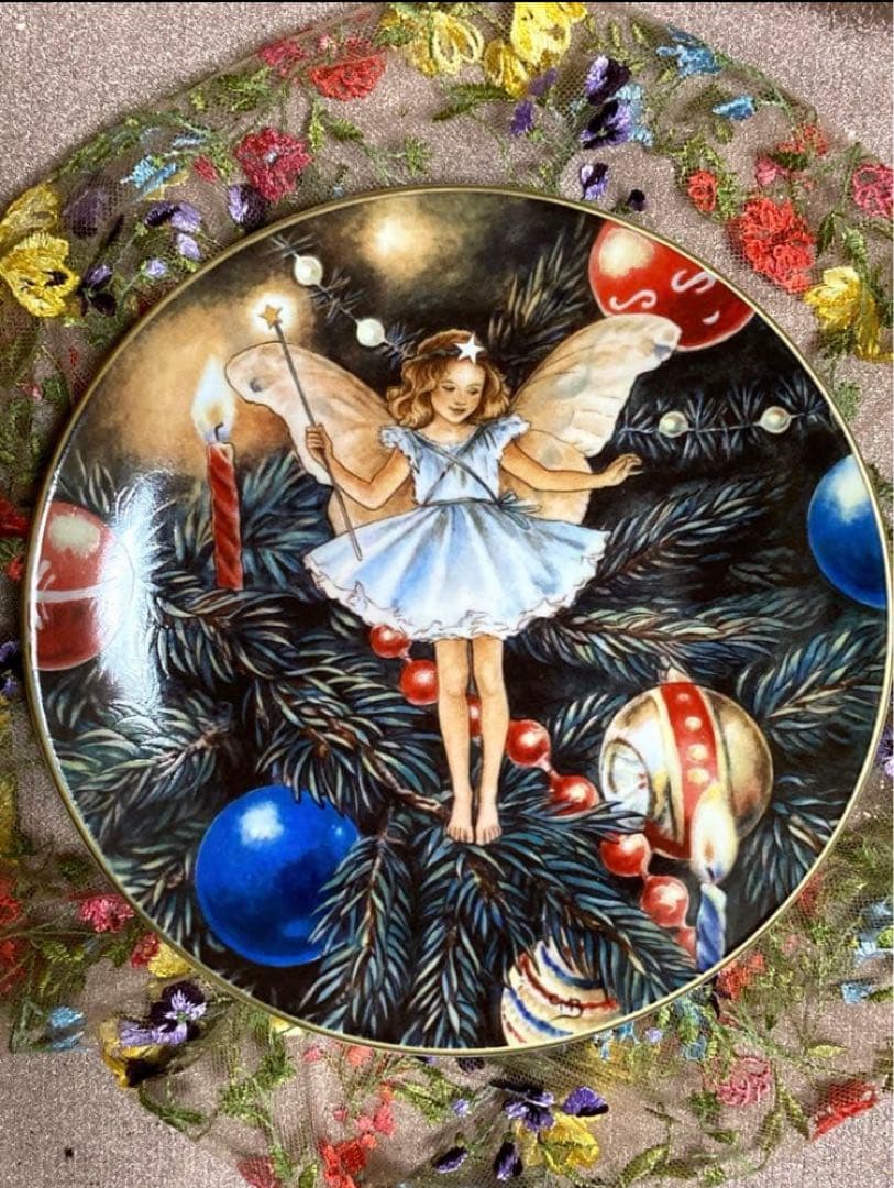 ★ シシリーメアリーバーカー 花の妖精【 クリスマスツリーの妖精】飾り皿