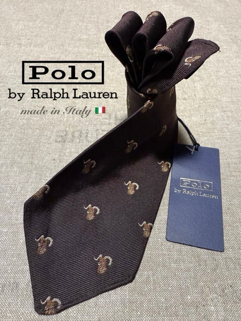 【新品】Ralph Lauren／スフォデラート／バッファロー柄／Italy製