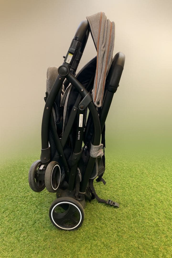 【Sn34 さま専用】KATOJI 2人乗りベビーカー グレー