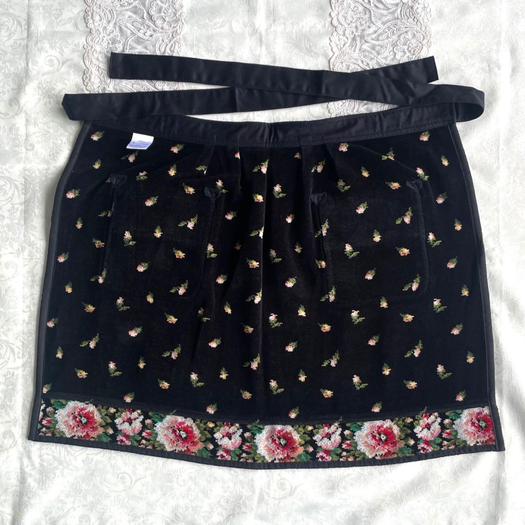 【新品未使用タグ付き】FEILERフェイラー　 エプロン　豪華　花柄