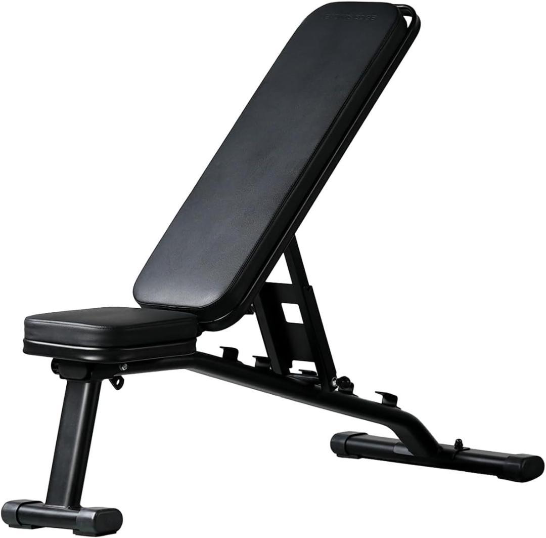 ひ*お様 トレーニングベンチ 耐荷重300kg 三点支持 インクライン デクライ