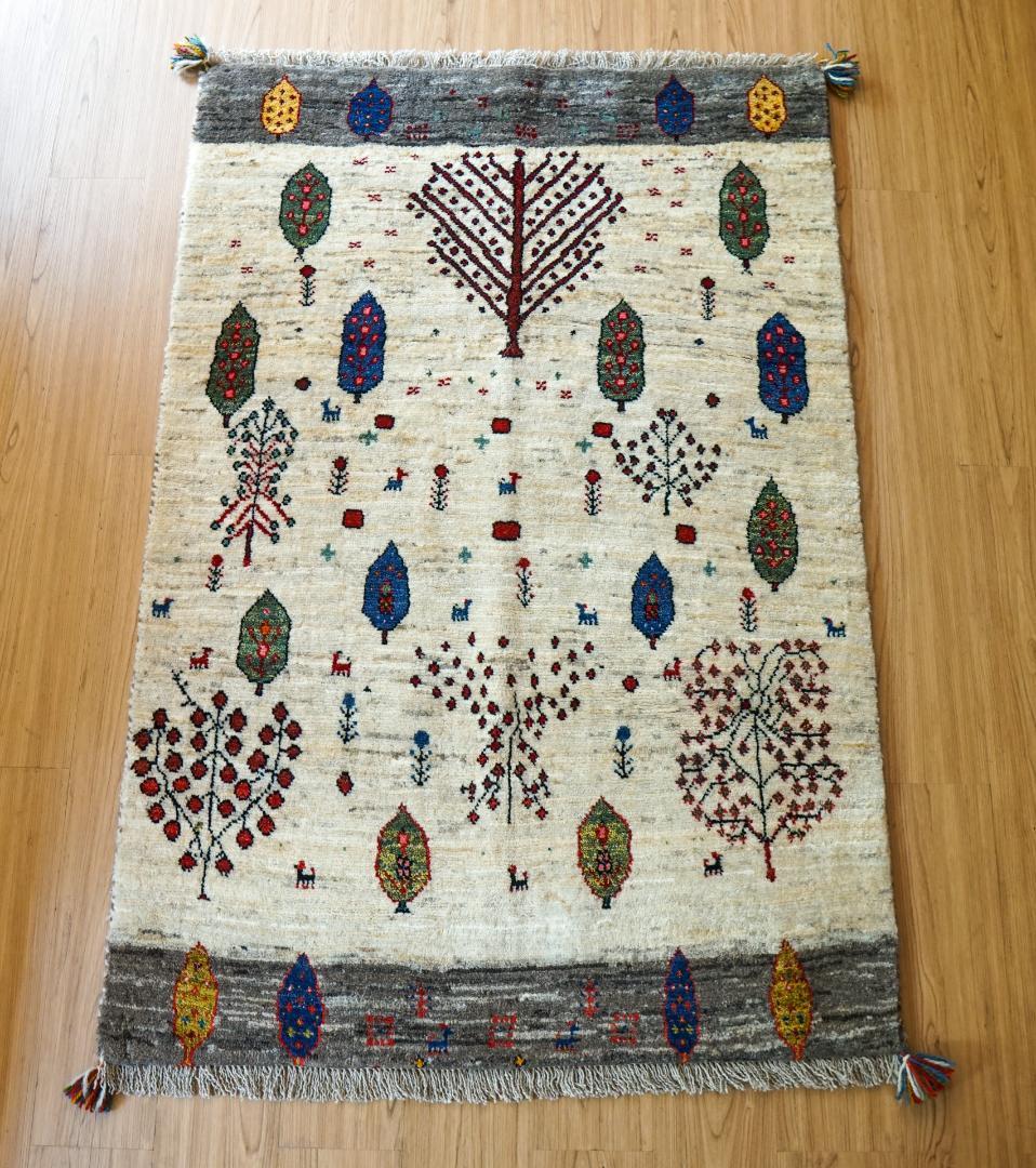 ペルシャ絨毯 手織りギャッベ アマレ族 ギャベ