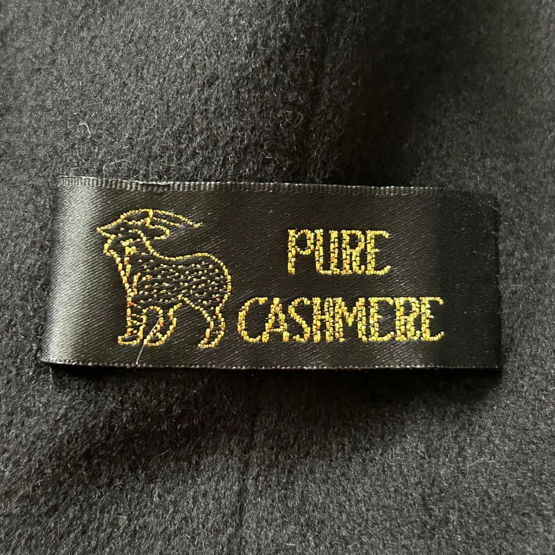 美品 LABELDA PURE カシミヤ100% ロングコート 黒 高級