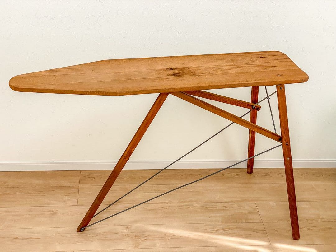 ヴィンテージ 折りたたみ式アイロン台 ナチュラルウッド アンティーク インテリア