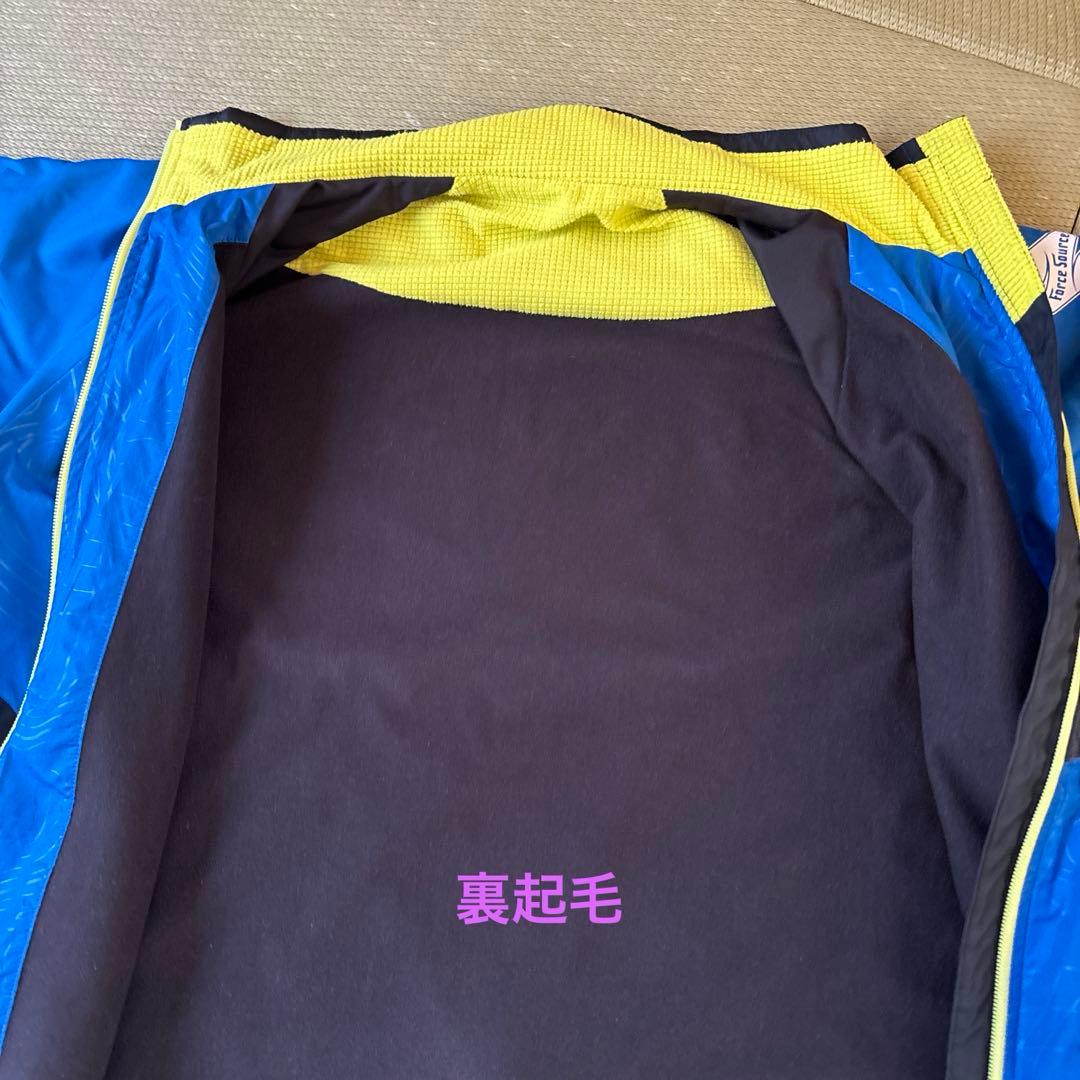 アシックス A77 ウインドブレーカー 上下セット ブルー ブラック　M