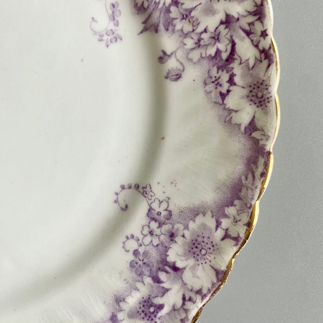 【18世紀フランス・希少アンティーク　パリ窯】　ムーラン・デ・ルー　【日本の花】