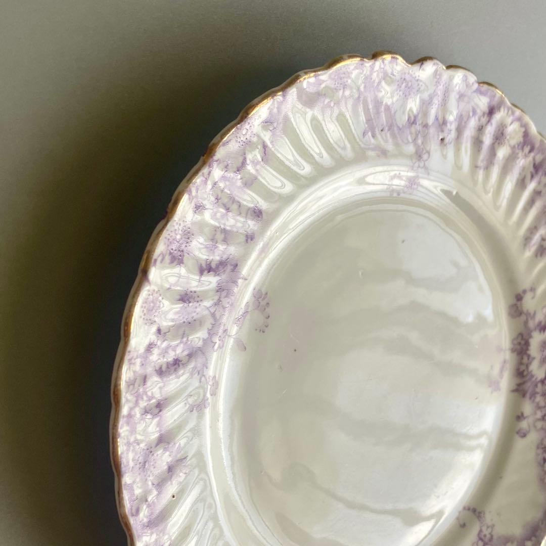 【18世紀フランス・希少アンティーク　パリ窯】　ムーラン・デ・ルー　【日本の花】