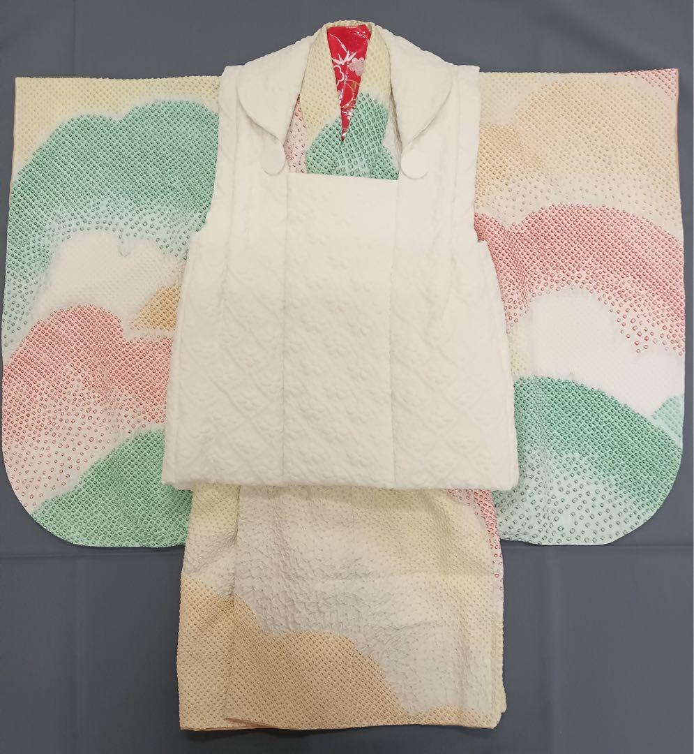 まろん　樣専用 七五三3歳　正絹総絞り着物と被布セット