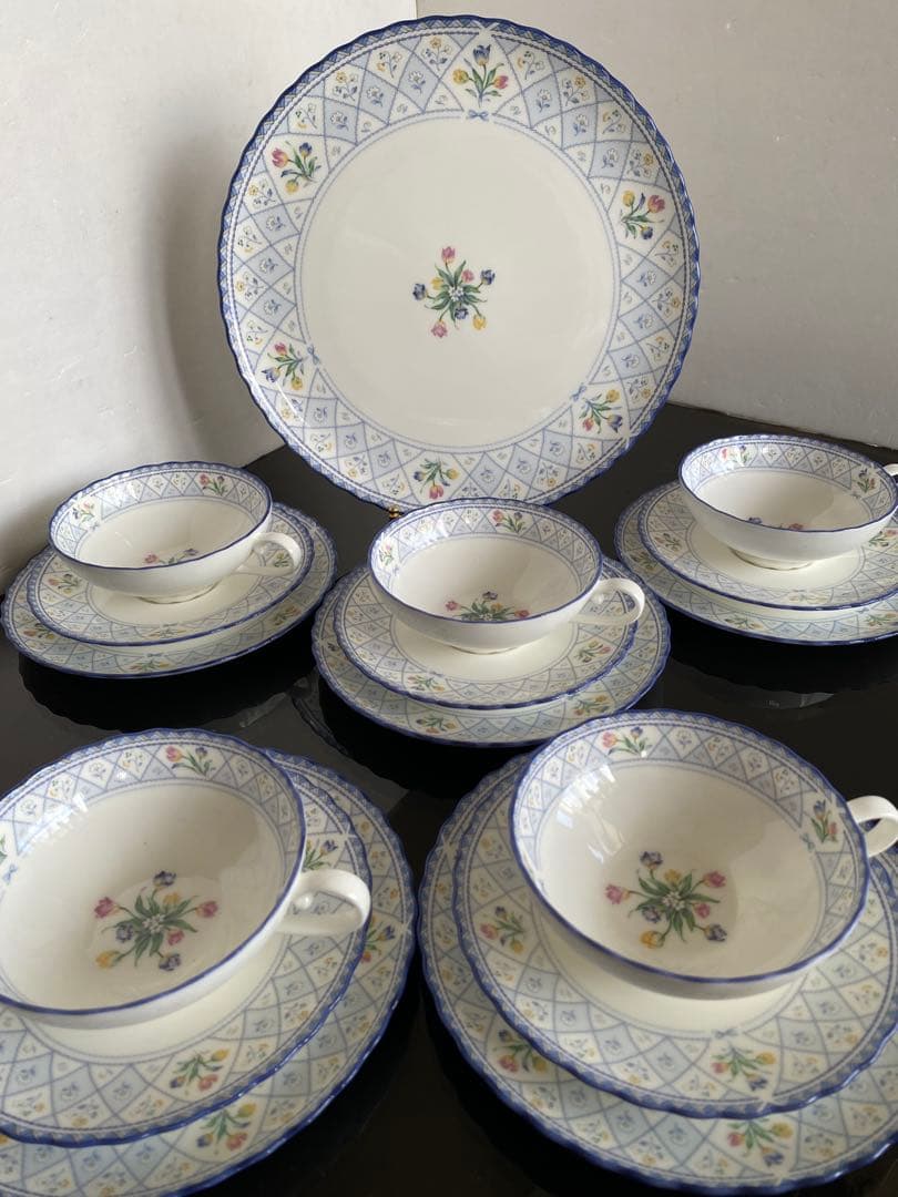 未使用品◆ノリタケ オランジュリー 16ピース トリオ 5客セット 大皿 1枚