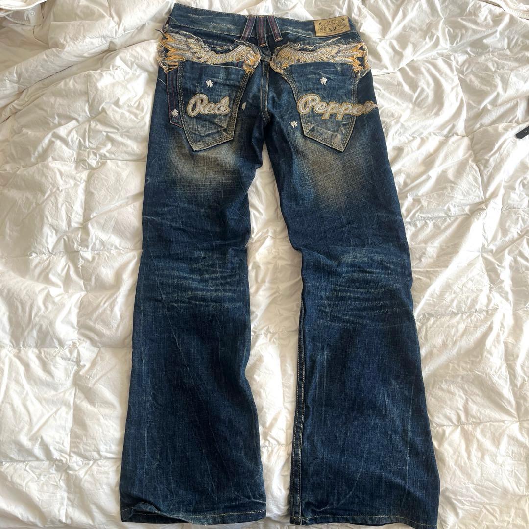 RED PEPPER ローライズフレアデニム　27