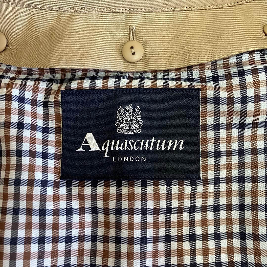 美品 アクアスキュータム トレンチコート ブルー ライナー 大草直子着用