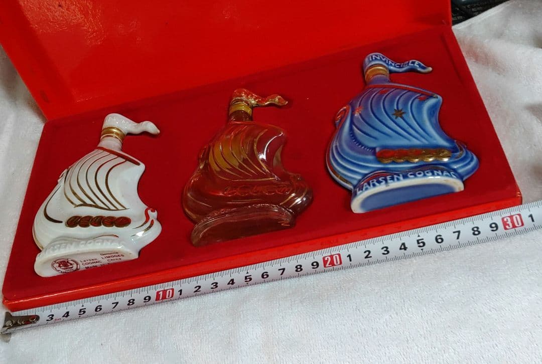 【訳あり】ラーセン バイキングシップ 3本セット 陶器ボトル