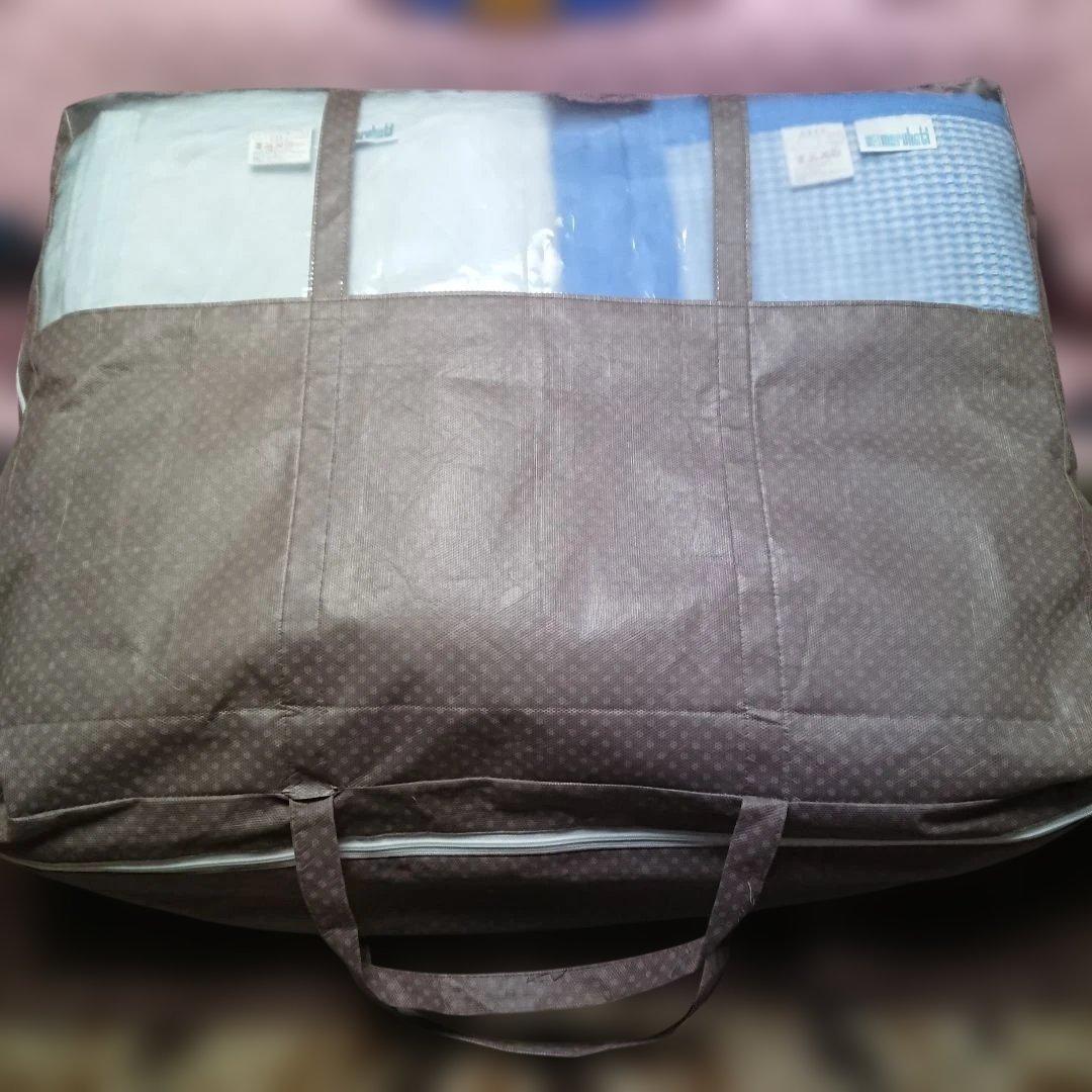 ①丸八真綿 マルハチオリジナル グッスリープダウン 専用カバーシーツ２枚 ブルー