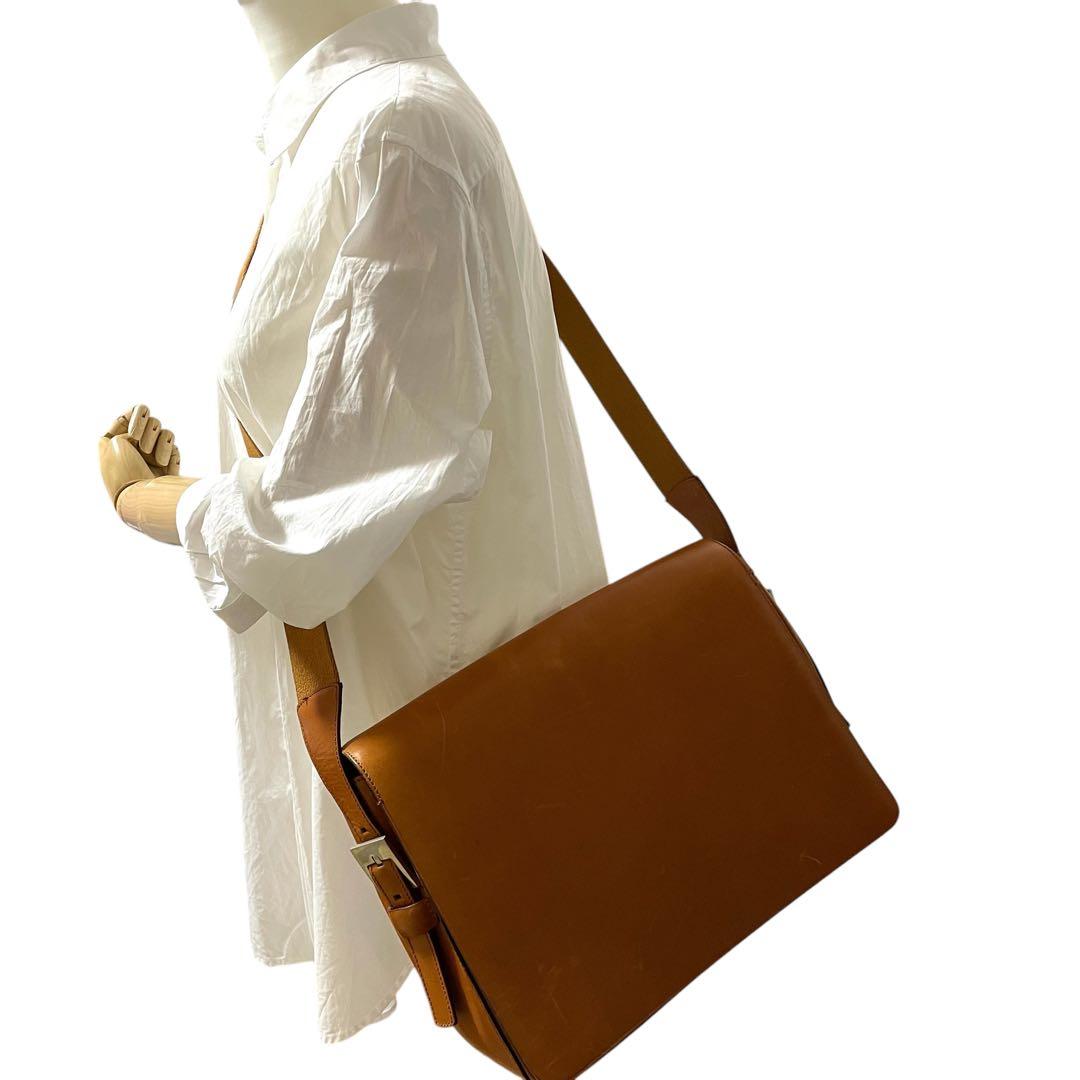 レア✨良品✨バリー ヴィンテージ メッセンジャーバッグ クロスボディ キャメル