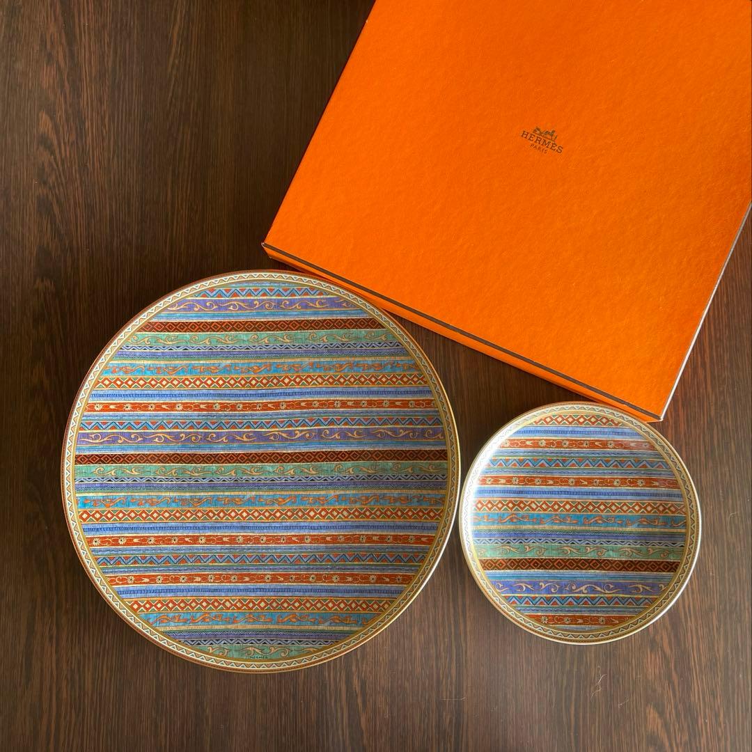 エルメス プレート シュヴァルドリアン 32cm/19cm 2枚セット 未使用