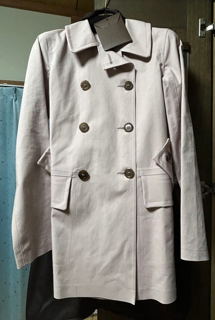 ルイヴィトン マッキントッシュトレンチコート 34サイズ スモーキーピンク