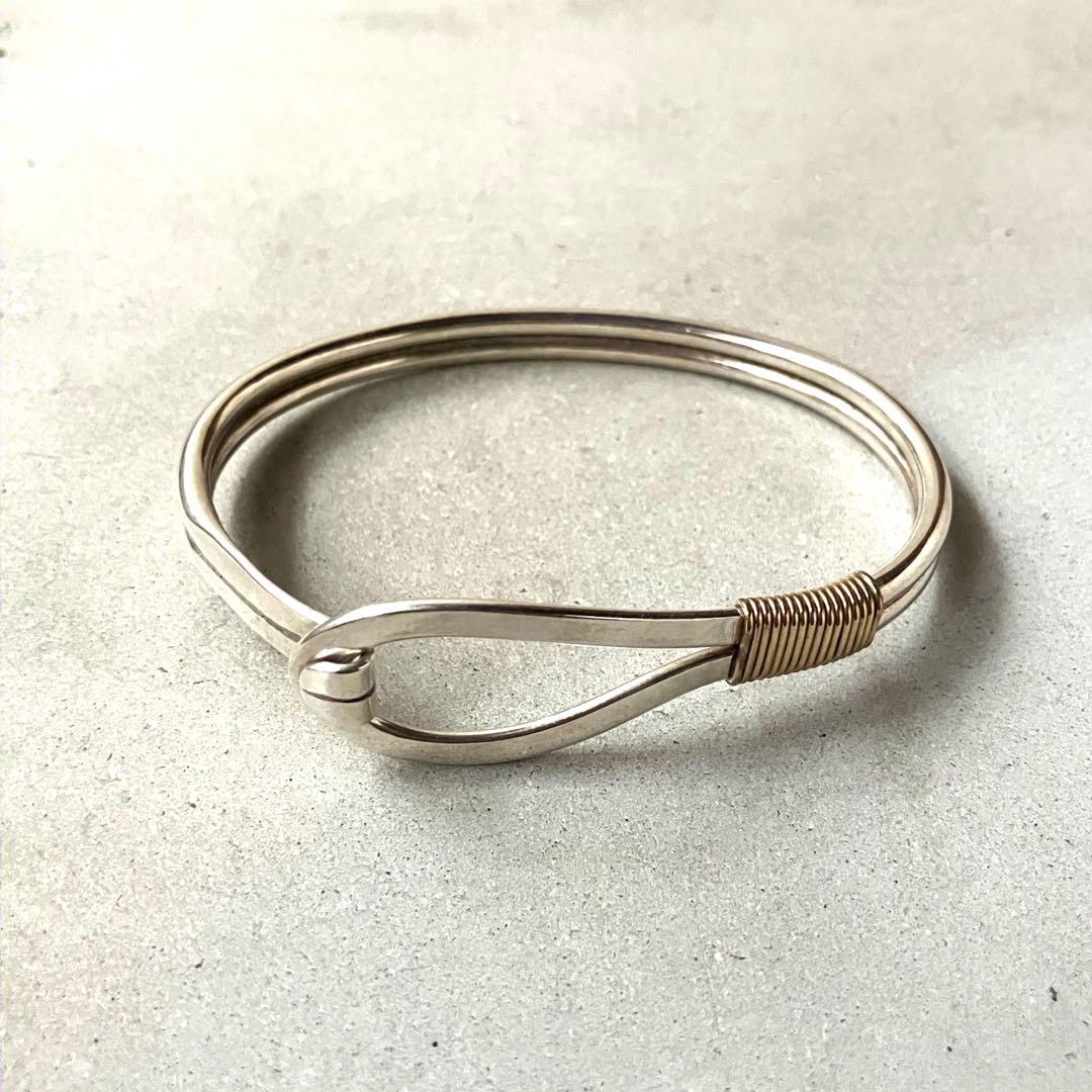 VINTAGE ヴィンテージ バングル ブレスレット 925×真鍮