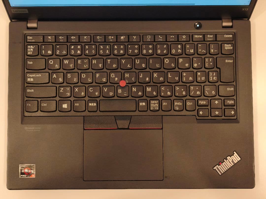 希少32GB/1TB ThinkPad X13 Gen1 AMD グリス塗替済み