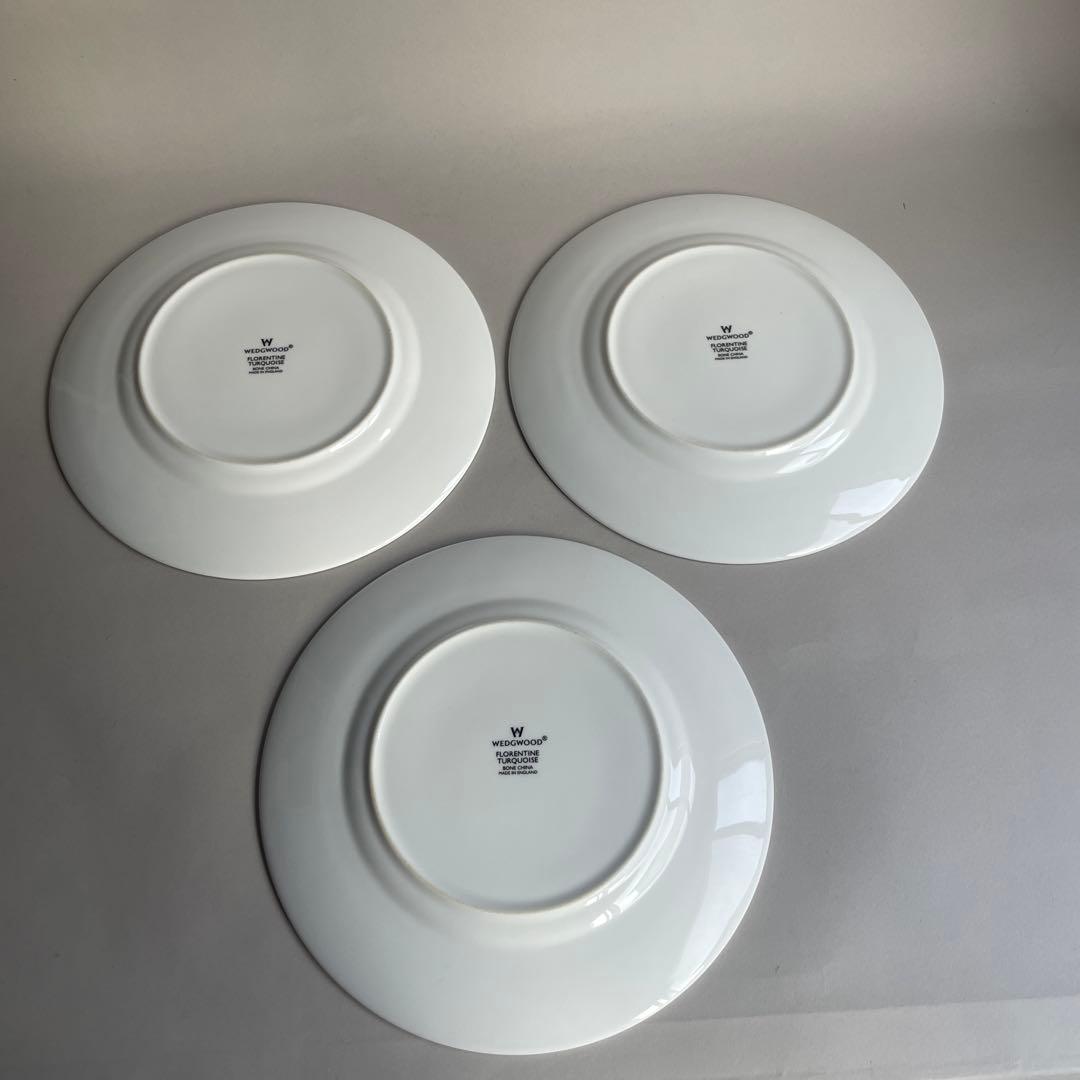 ウェッジウッド フロレンティーン ターコイズ プレート ２０.５cm ２枚