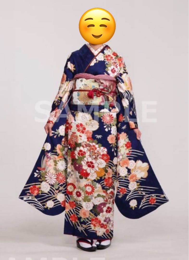 振り袖2着＋フルセット（訳あり長襦袢）おまけで小振袖1着、着物用ハンガー