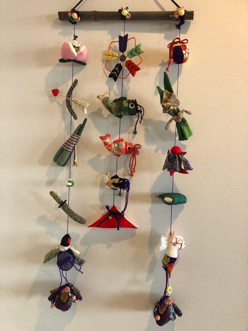 【匿名配送】端午の節句の壁掛け②　吊るし飾り　吊るし雛