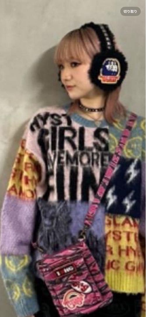 ヒステリックグラマーのイヤーマフ　ブラック