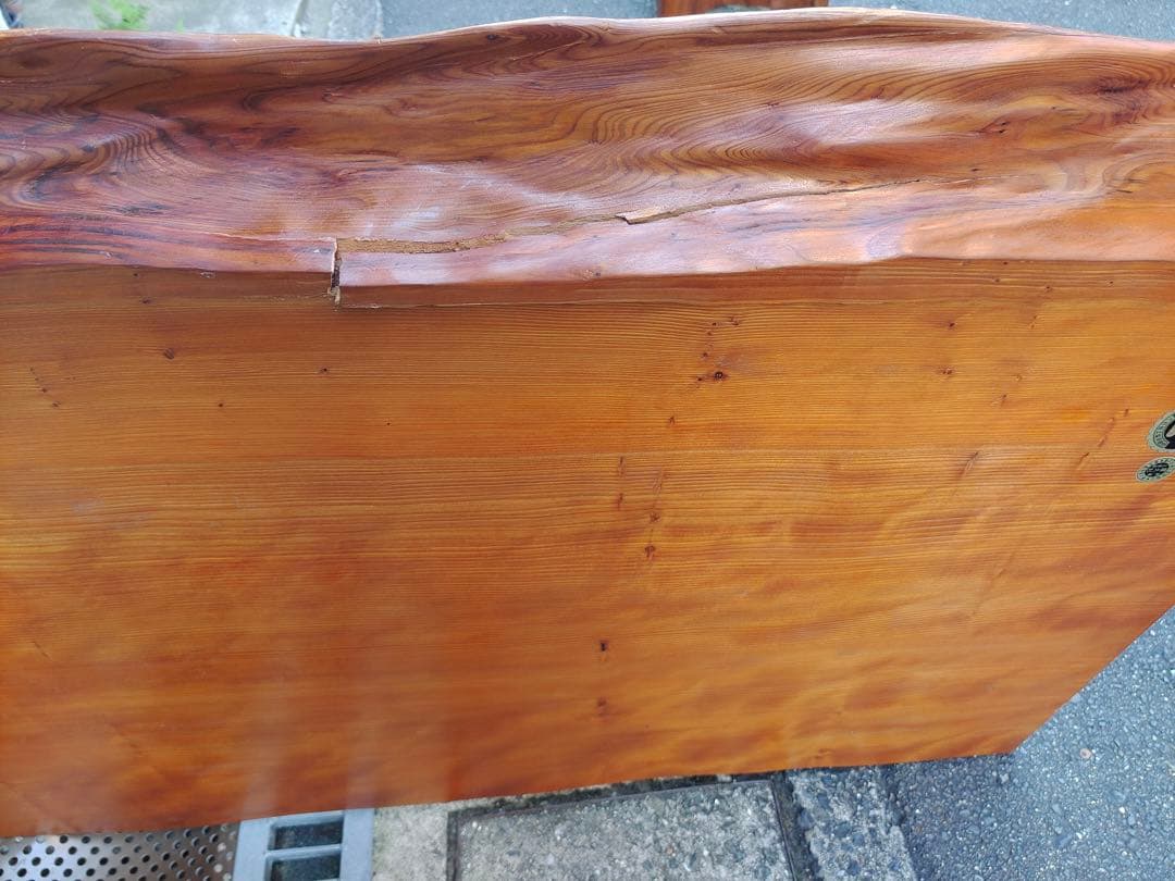 屋久杉 一枚板 極上木目 天然木総無垢 良質木目 座卓 ローテーブル 座敷机