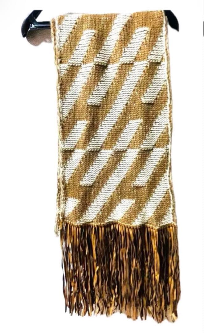 【美品】エルメス　HERMES マフラー　ニット　冬　羊皮　国内正規品