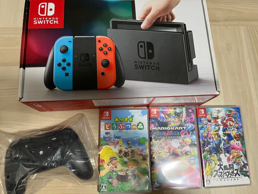 Nintendo Switch 本体 + ゲーム3本