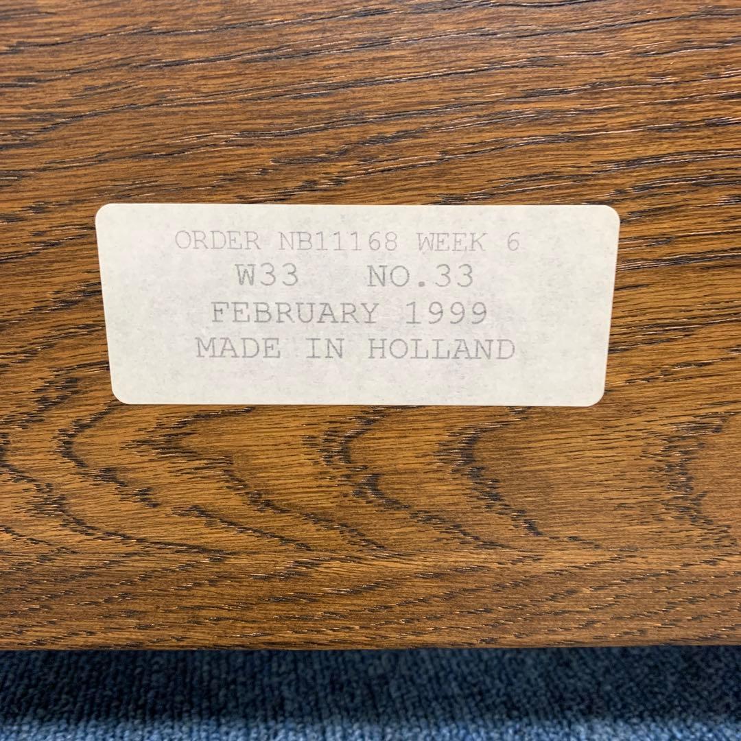 オランダ製 オーク無垢材 サイドテーブル x マガジンラック コーヒーテーブル