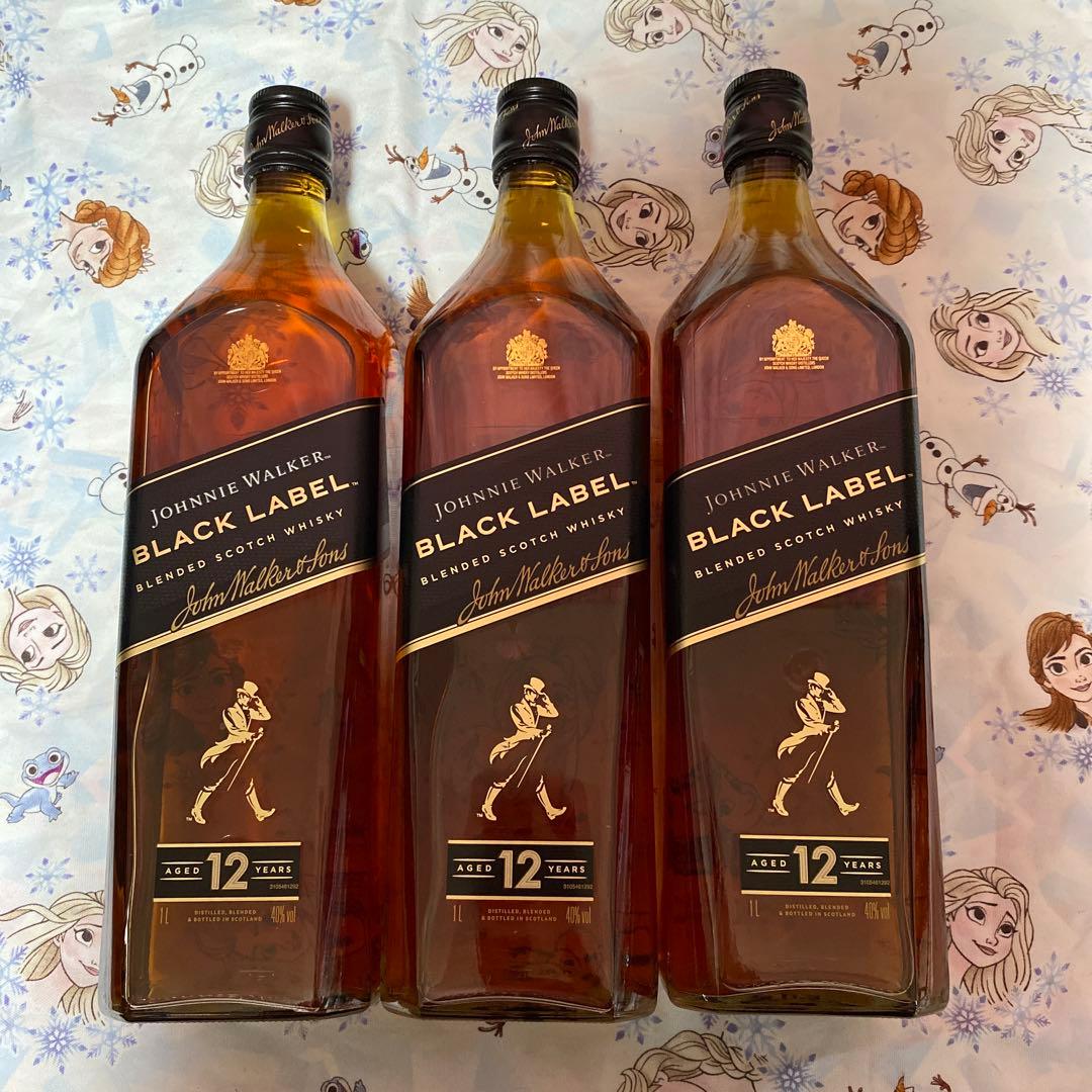 ジョニー・ウォーカー ブラックラベル 12年 1000ml×3本