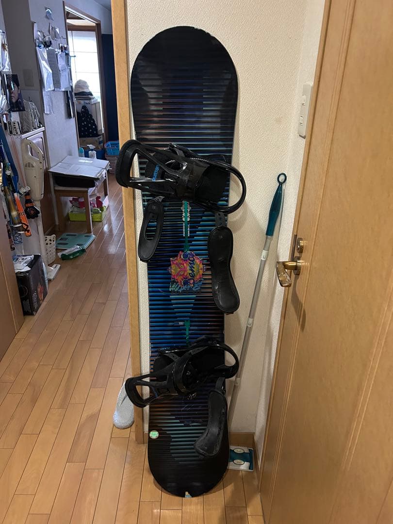 BURTON スノーボード 青 黒 ビンディング付