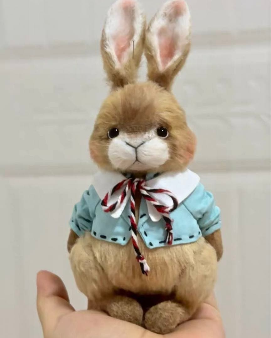 丸くてかわいい仔兎 アーティストベア 海外作家様 ハンドメイド テディバニー