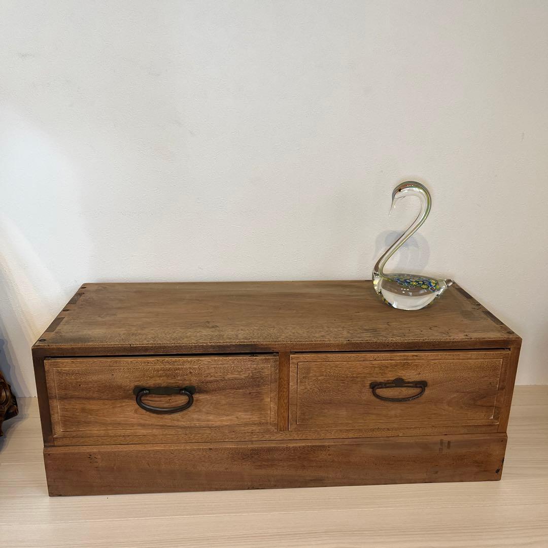 ローボード テレビ台 時代箪笥 古家具 昭和レトロ ヴィンテージ　什器