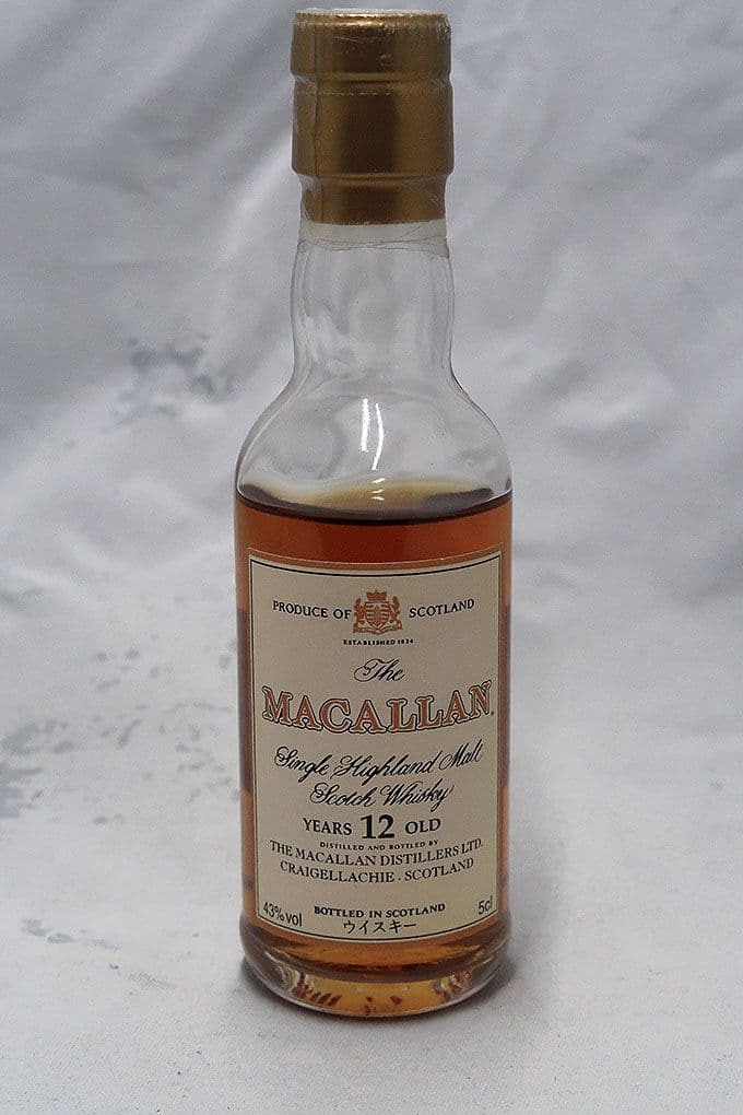 マッカラン(MACALLAN)１２年 シングルモルトウィスキー ミニチュアボトル