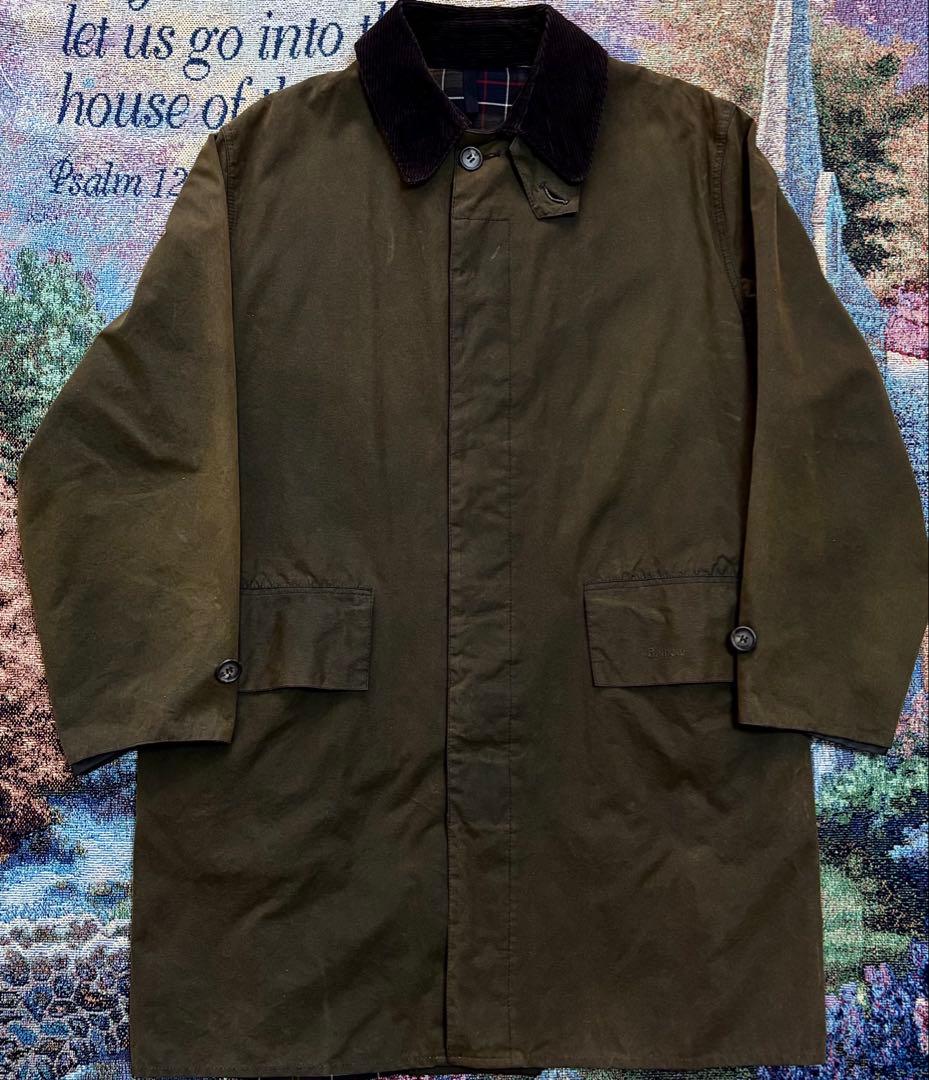 最終値下げ　Barbour オイルドコットン　ロングコート