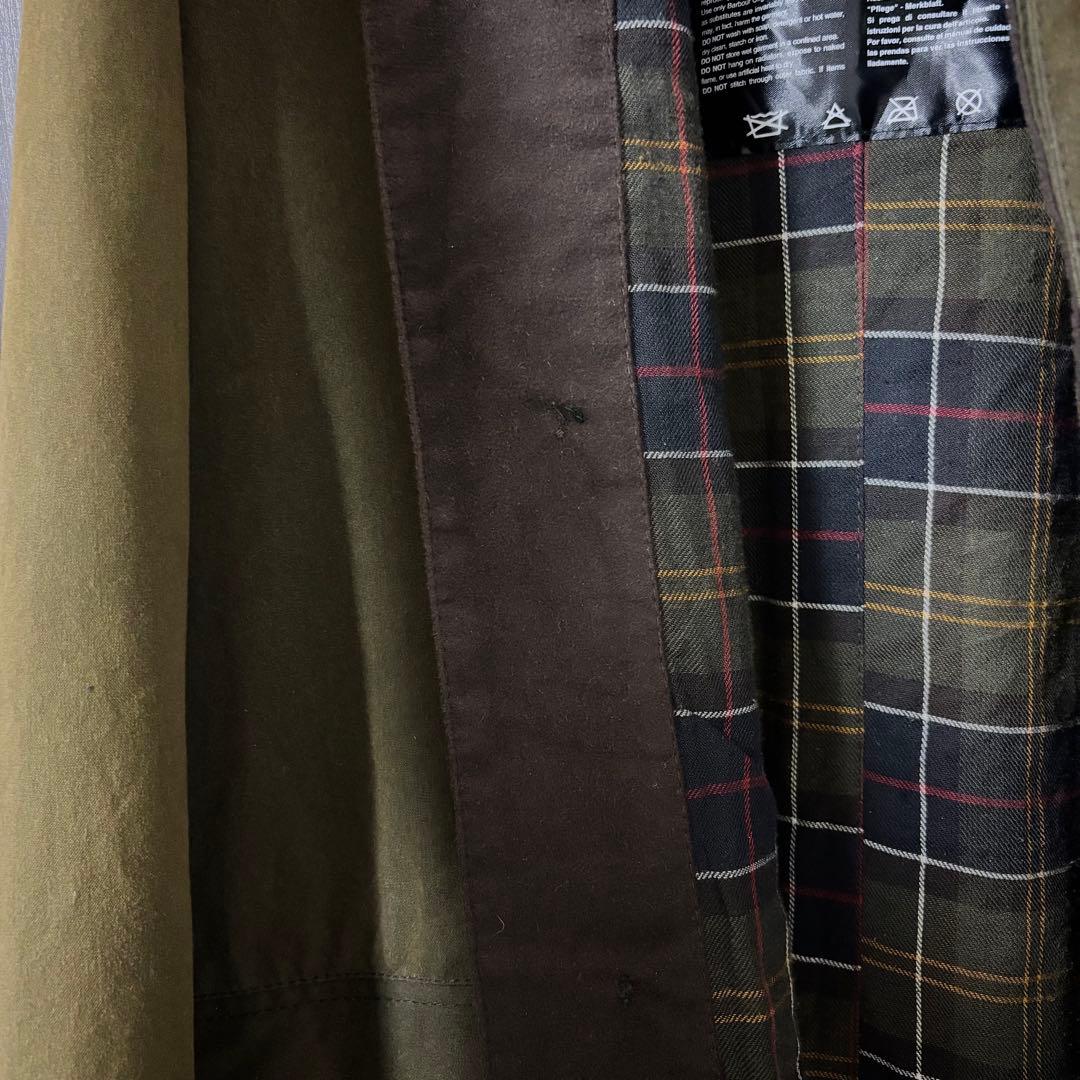 最終値下げ　Barbour オイルドコットン　ロングコート