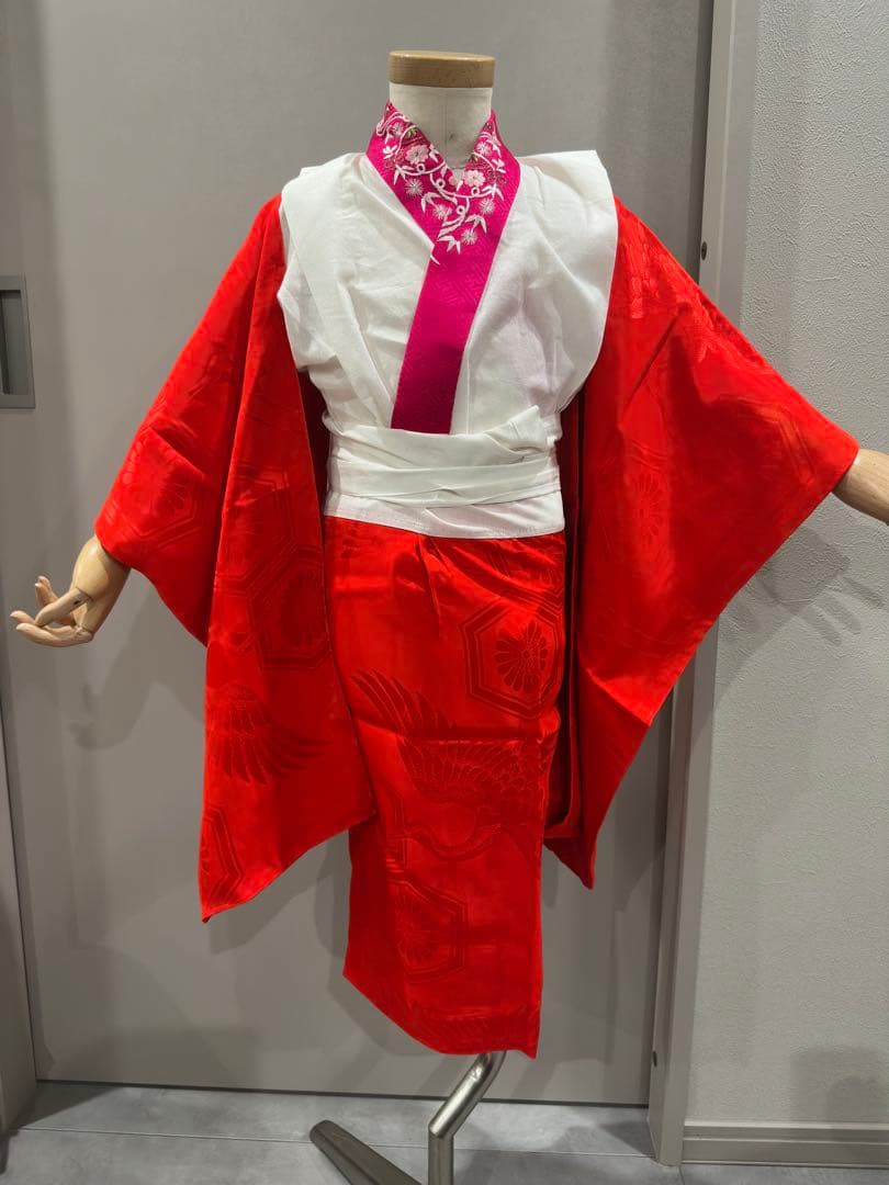 7歳　七五三　正絹　絞り　着物　フルセット