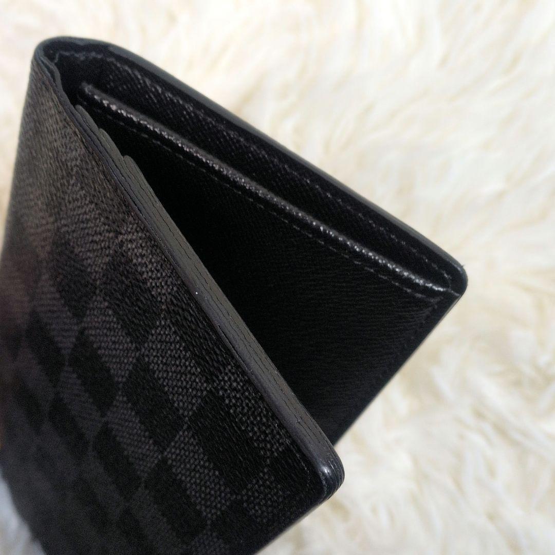Louis Vuitton ルイ・ヴィトン ダミエ ブラック 二つ折り財布