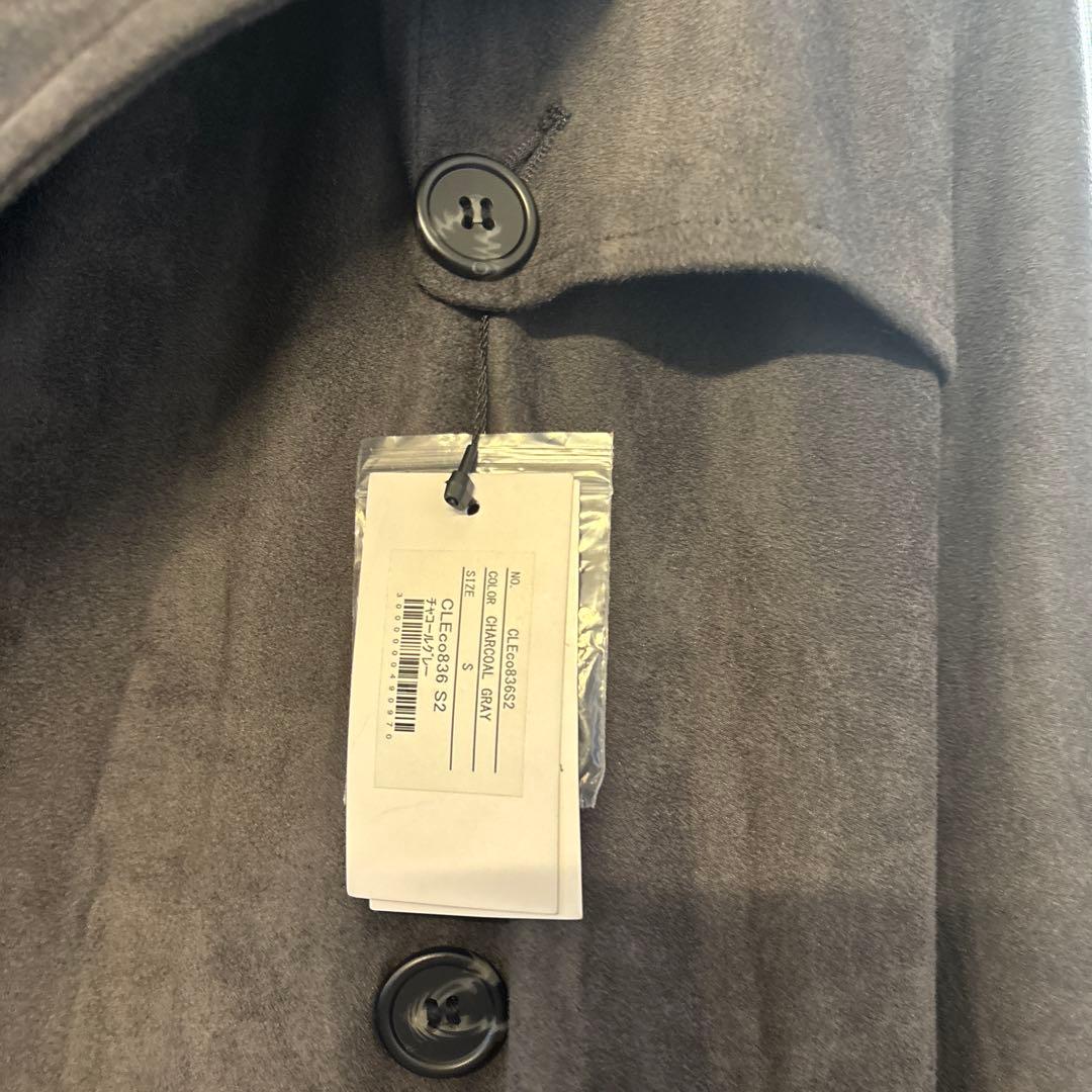 CLEL ダブルテックフェードトレンチコート チャコールグレー S 未使用