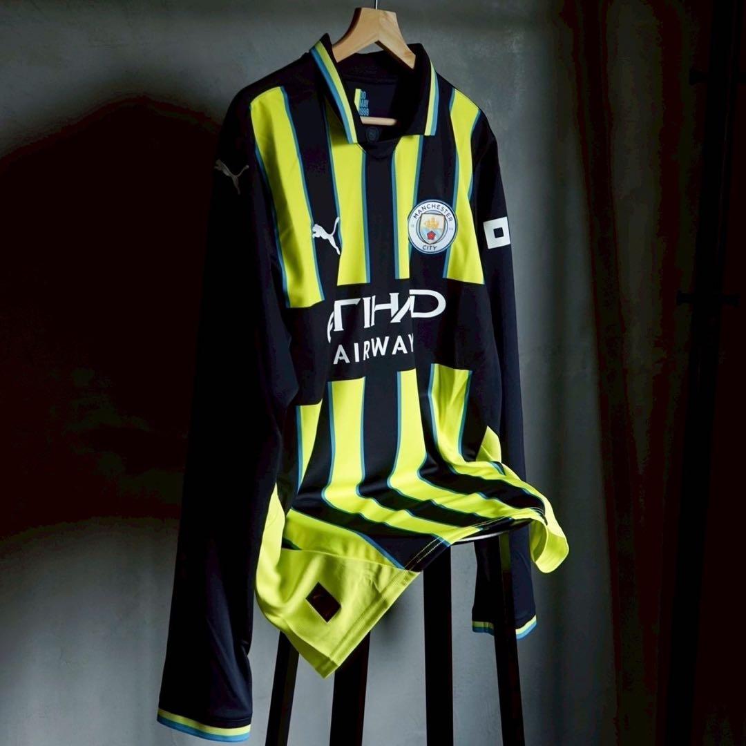 マンチェスター・シティ 24/25 ユニフォーム アウェイ 長袖 正規品 L